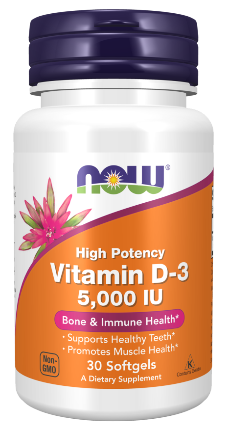 Vitamin D-3 5000 IU Softgels, 120s