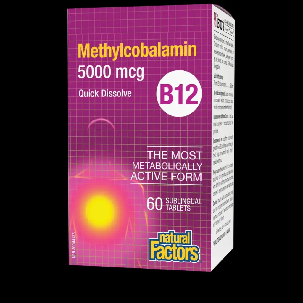 B12 Methylcobalamin 5,000 mcg, 60 Tablets (copy)