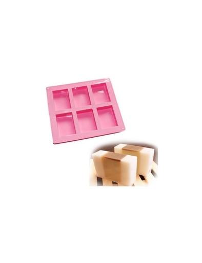 6-Cavity Silicone Soap Mold