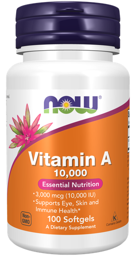 Vitamin A 10,000 Softgels, 100s