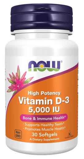 Vitamin D-3 5000 IU Softgels, 120s
