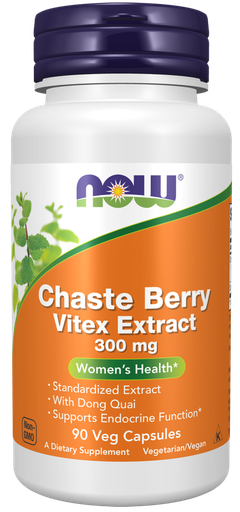 Chaste Berry Vitex Extract 300mg Veg Capsules, 100s