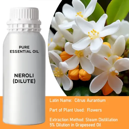 Bulk Neroli Dilute Essential Oil, 1 Litre