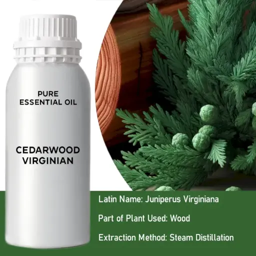 Cedarwood Virginian Bulk Essential Oil, 1 litre
