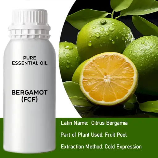 Bergamot (FCF) Bulk Essential Oil, 1 litre